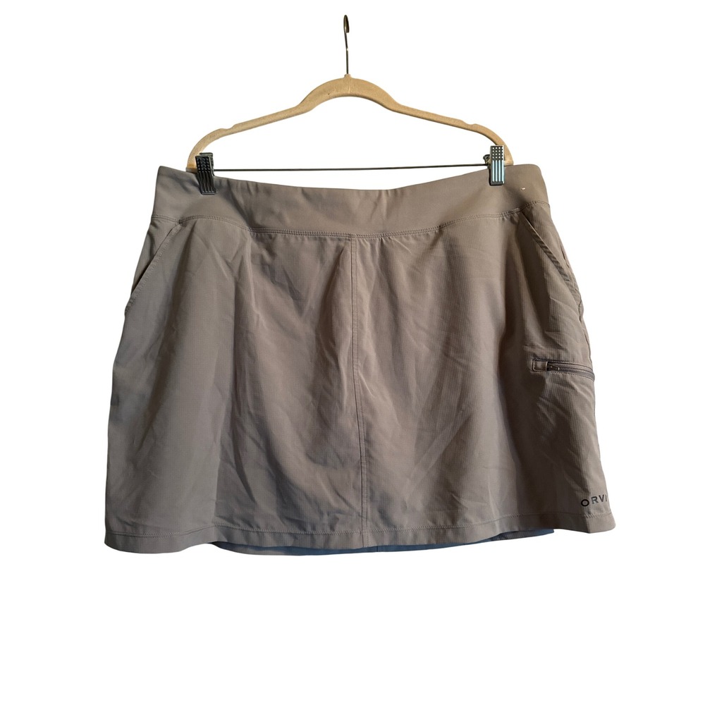 Outdoor Golf Fishing Neutral‎ Norm Core Orvis Women's Skort Beige Size XXL